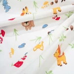 Πάνα Χασέ Forest Animals 570 White-Sky Blue DimCol 80x80cm 100% Βαμβάκι