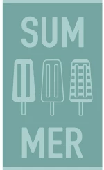 Πετσέτα Θαλάσσης Παιδική Summer Aqua Melinen Beach 70x120cm 100% Βαμβάκι