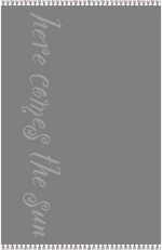 Πετσέτα Θαλάσσης Beatles Dark Grey Melinen Beach 86x160cm 100% Βαμβάκι