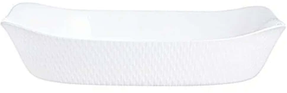 Πυρίμαχο Σκεύος Smart Cuisine Wavy Q8155 34x25cm White Luminarc Οπαλίνα