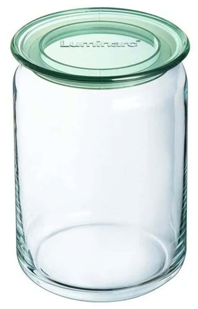 Δοχείο Αποθήκευσης Pure V6219 1lt Clear-Green Luminarc Γυαλί