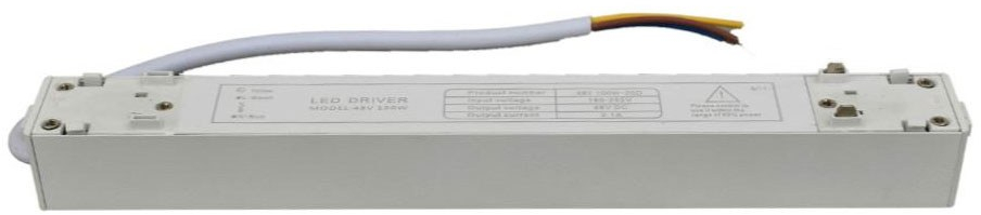 Τροφοδοτικό 2-U014045 Μαγνητικής Ράγας 21x2,6x2,4cm 100W White Universe