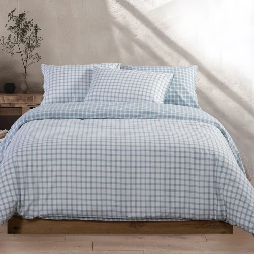 Σεντόνια Extend (Σετ 4τμχ) Blue Nef-Nef Homeware Queen Size 100% Βαμβάκι