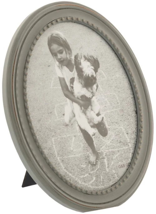 Κορνίζα Οβάλ 86600 20x25cm Grey Mdf