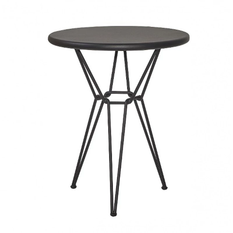 Τραπέζι Κήπου Cologne/T3-R60cm 02-00-1027 60x60x74cm Black