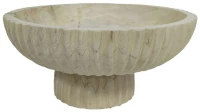 Διακοσμητικό Μπωλ Με Βάση Sonto 032630 30x30x14cm Natural Ξύλο