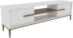 Έπιπλο Τηλεόρασης Eslem 875ZNA4593 120x29,6x43,6cm White-Walnut