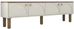 Έπιπλο Τηλεόρασης Bohem 845HCT3113 180x35x53cm Cream-Oak