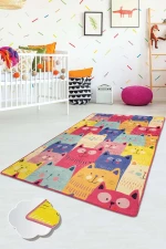 Χαλί Cats 876CHL1131 Fuchsia-Multi Conceptum Hypnose 100X160cm