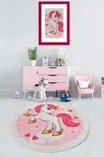 Χαλί Poni 876CHL1229 Beige-Pink Conceptum Hypnose 200X200cm Round