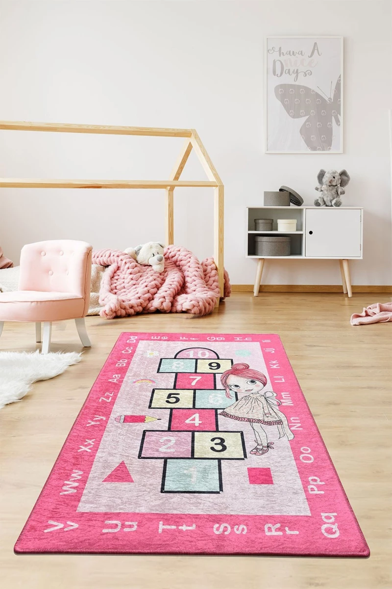 Χαλί Prenses Seksek 876CHL1245 Pink-Multi Conceptum Hypnose 140X190cm