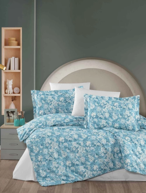 Σετ παπλωματοθήκη LUMINUS Μπλε Σετ παπλωματοθήκη υπέρδιπλη: 220 x 240 + 2 μαξιλαροθήκες 52 x 72 εκ. MADI