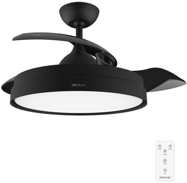 Ανεμιστήρας Οροφής με Φως 40 W EnergySilence Aero 4280 Invisible Black Cecotec CEC-05993