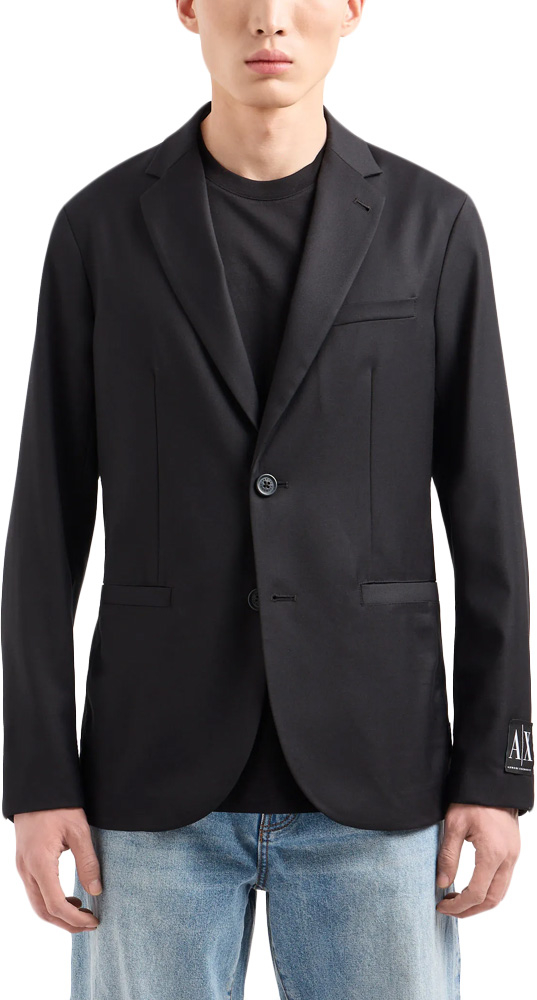 ARMANI EXCHANGE BLAZER MEN ARMANI EXCHANGE ΜΑΥΡΟ (8NZGP2-ZNPMZ-1200)
