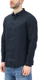 ARMANI EXCHANGE LINEN SHIRT MEN ARMANI EXCHANGE ΜΠΛΕ (XM001221-AF14619-UB101)