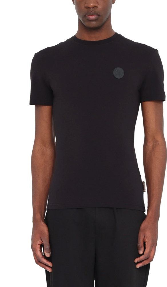 JUST CAVALLI PATCH LOGO T-SHIRT MEN JUST CAVALLI ΜΑΥΡΟ (OAHT12-PM615-CJ502-899)