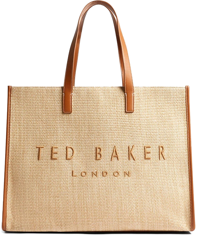 TED BAKER PALLMER ICON LARGE TOTE BAG WOMEN TED BAKER ΜΠΕΖ- ΤΑΜΠΑ (275175-TAUPE)