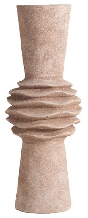 Βάζο κεραμικό μπεζ 13x35,5cm Espiel TOF132