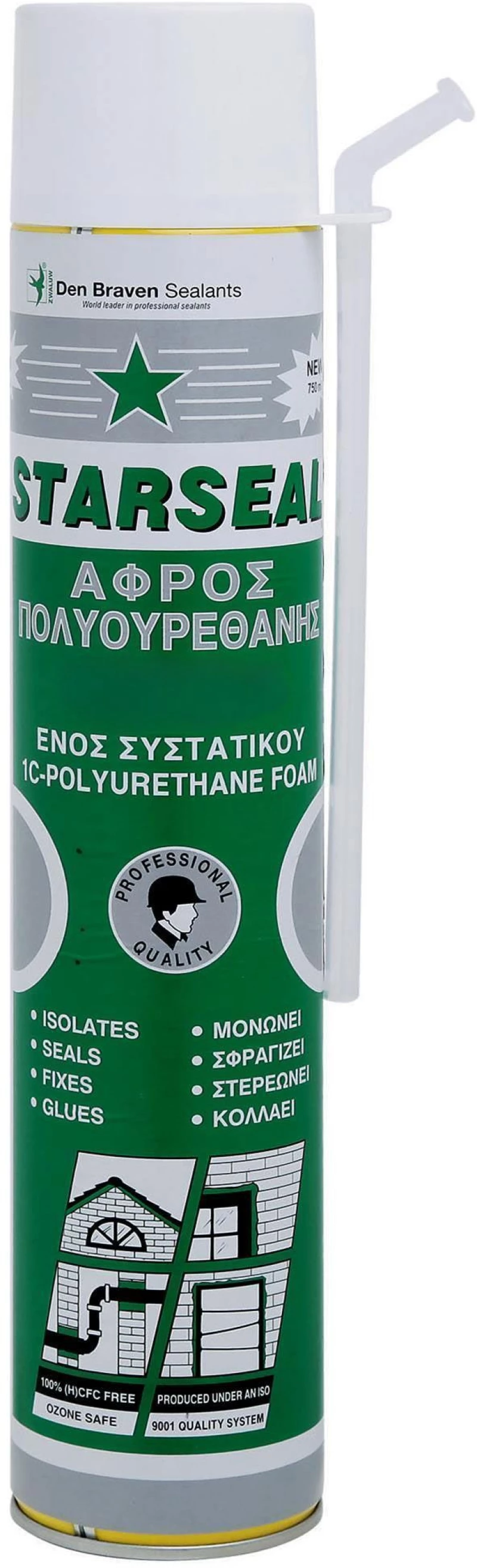 Αφρός Πολυουρεθάνης B3 700ml (Χειρός) Starfoam - Den Braven 01233