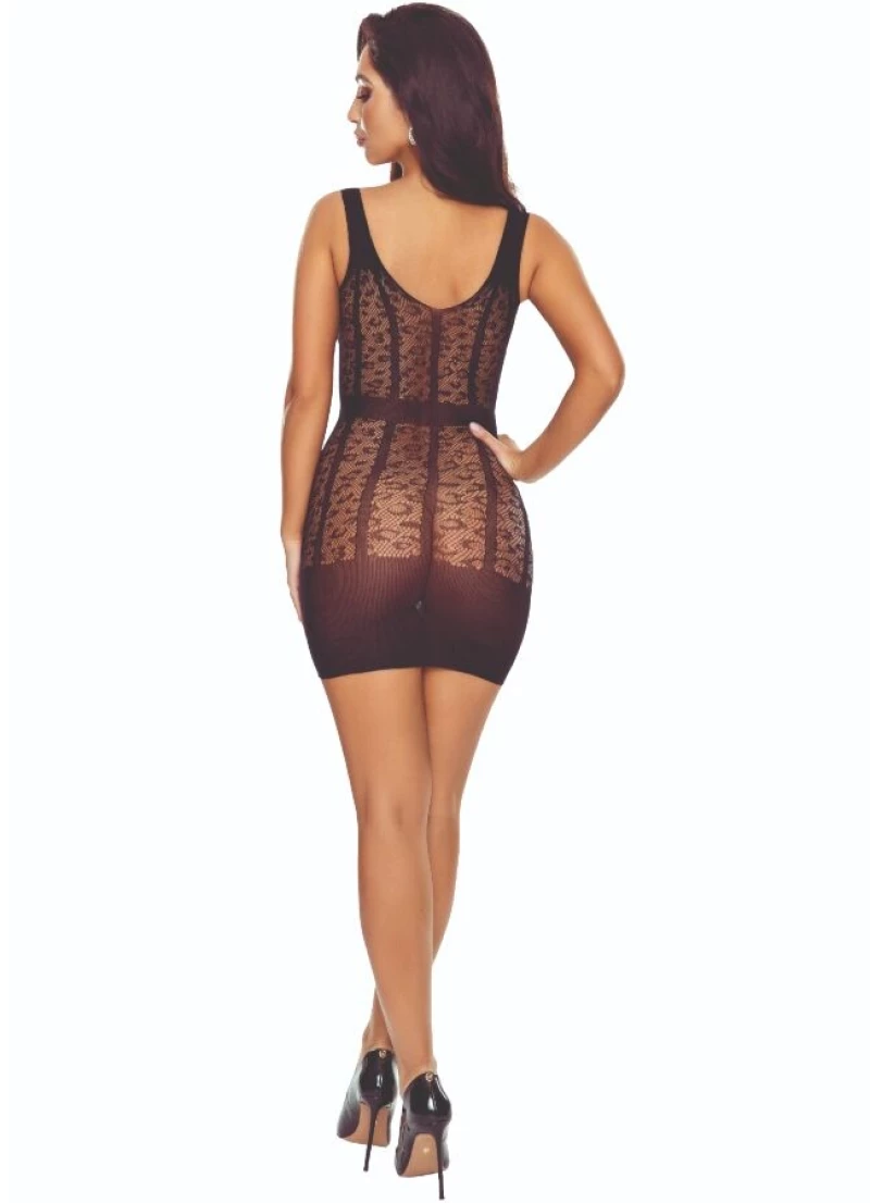 PASSION - BS113 BLACK LACE BODYSTOCKING
