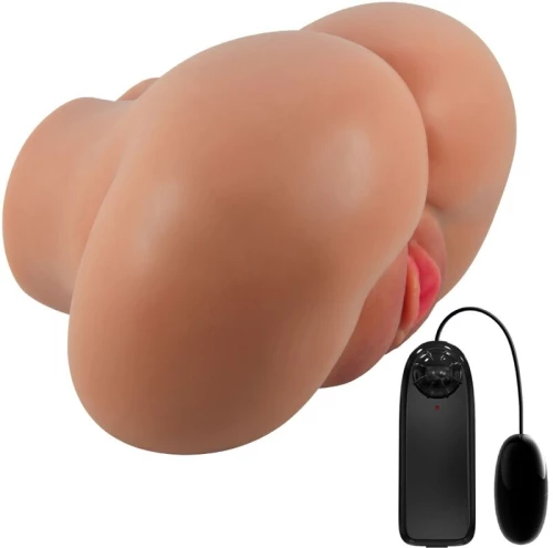 CRAZY BULL - LUNA VIBRATOR BUTT WITH REALISTIC VAGINA AND ANUS FLESH CONTROL REMOTO