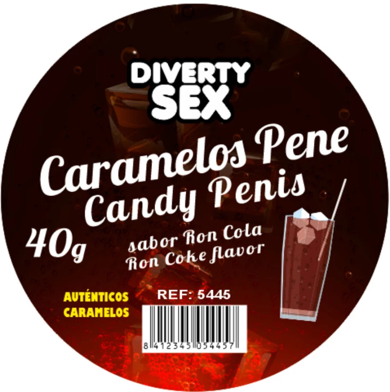 DIABLO PICANTE - 20 PENIS-SHAPED CANDIES WITH GIN TONIC FLAVOR