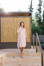 Γυναικείο Beachwear Pink Label -  Geometric print - Κοντό - Viscose
