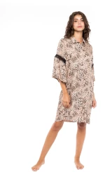 Γυναικείο Beachwear Pink Label - Κοντό Σεμιζιέ - Animal LEOPARD