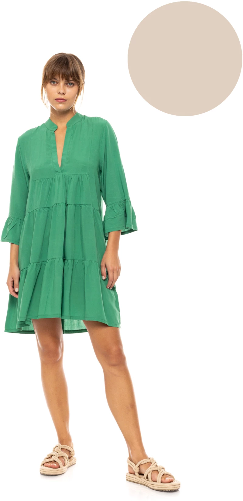 Γυναικείο Beachdress Pink Label -  Φόρεμα - Skin - Regular Fit - Viscose