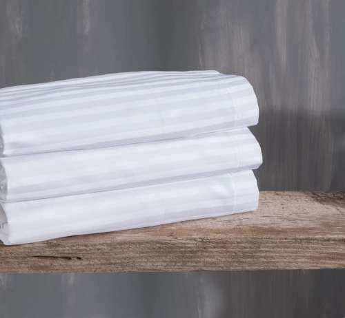 SATIN STRIPES - ΣΕΝΤΟΝΙ ΛΕΥΚΟ ΒΑΜΒΑΚΟΣΑΤΕΝ 280X300