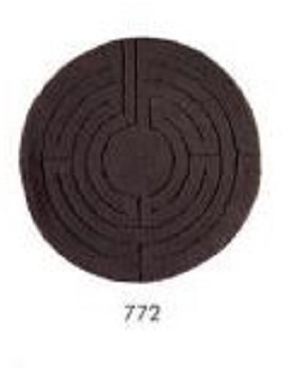 Χαλάκι Μπάνιου Labyrinthe (Σε 4 χρώματα) Διάμετρος 65 εκ