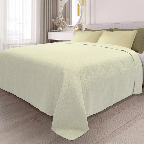 LINO ΚΟΥΒΕΡΛΙ LIGERO ECRU 220X240