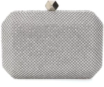 Τσάντα φάκελος clutch JH2225 - Ασημί