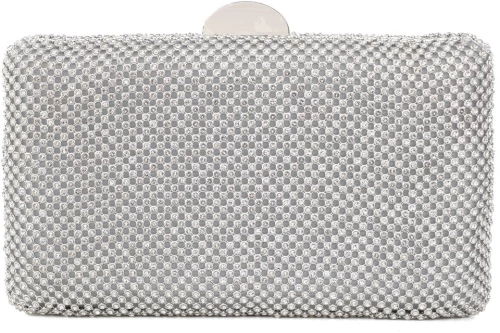 Τσάντα φάκελος clutch JH2231 - Ασημί