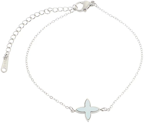 Βραχιόλι AQE-9803-5 - Ασημί