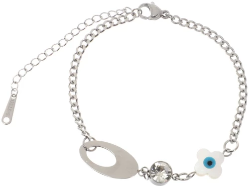 Βραχιόλι AQE-9823-5 - Ασημί