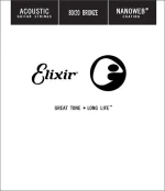 Χορδή Ακουστικής/Ηλεκτρικής Elixir 035 Acoustic 80/20 Bronze Nanoweb