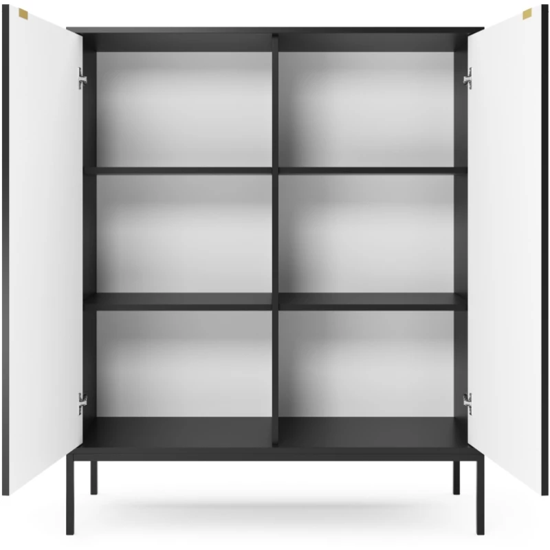 Μπουφές Nova Ανθρακί 104x125x39cm
