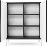 Μπουφές Nova Ανθρακί 104x125x39cm