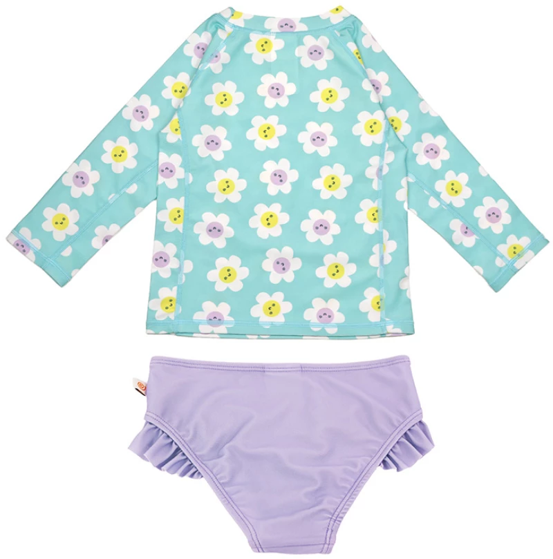 Zoocchini Σετ UV Μαγιώ και Μπλούζα Daisy - 6-12m ZOO16405-6-12M Κορίτσι