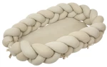 Bimbidreams Βρεφική Φωλιά Ύπνου Πλεξούδα με Memory Foam "Olive" 85x62 εκ. 733TEX06