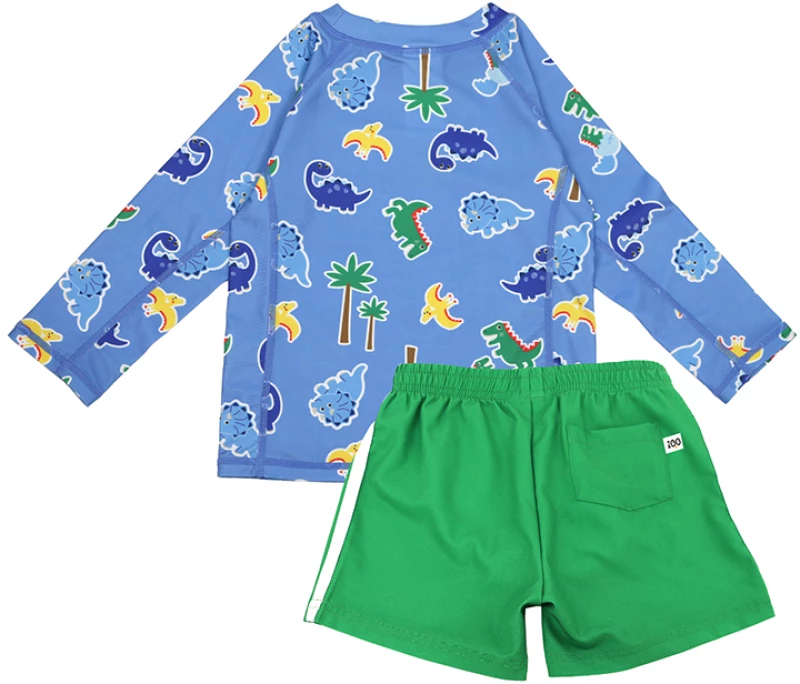 Zoocchini Σετ UV Μαγιώ Σορτς και Μπλούζα Dino - 2 ΕΤΩΝ ZOO16402-2T Αγόρι