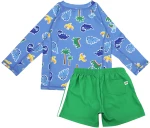 Zoocchini Σετ UV Μαγιώ Σορτς και Μπλούζα Dino - 2 ΕΤΩΝ ZOO16402-2T Αγόρι