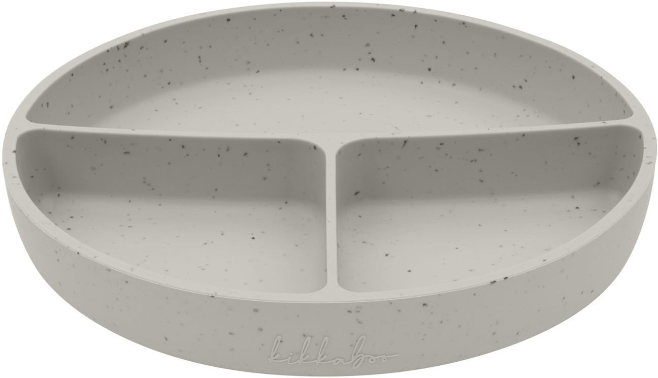 Kikka Boo Divided plate with suction base Platinum Silicone Sand 31302050033