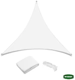 Grasher Ε220 Πανί σκίασης τρίγωνο με κρίκους 180gr/m²  3,6x3,6x3,6m Λευκό / 103789