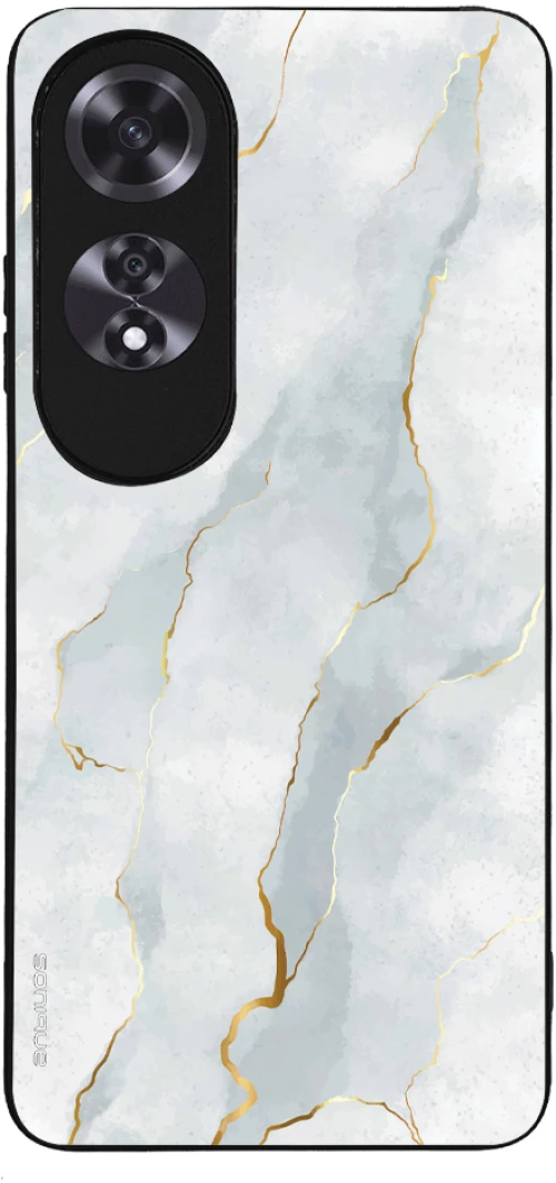 Θήκη Sonique Marble Series για Oppo A60 Λευκό 01