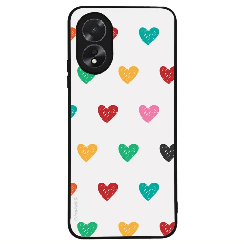 Θήκη Sonique Heart Series για Oppo A38 Λευκό 02