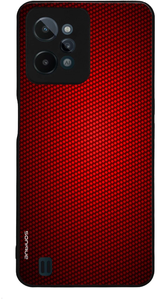 Θήκη Sonique Carbon Series για Realme Realme C31 Κόκκινο