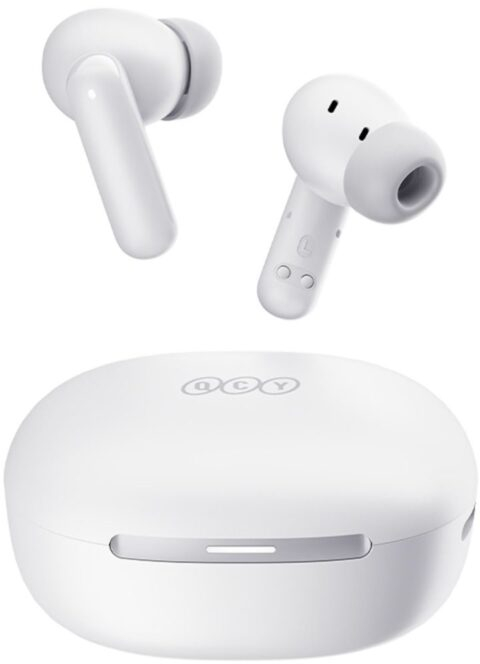 QCY Melobuds N30 (HT16) ANC White - SBC/AAC IPX4 TWS Earbuds w. Natural Transparency Mode & A.I. ENC