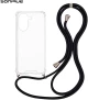 Θήκη Σιλικόνης με Κορδόνι Sonique Armor Clear Xiaomi Poco X7 Pro 5G Μαύρο